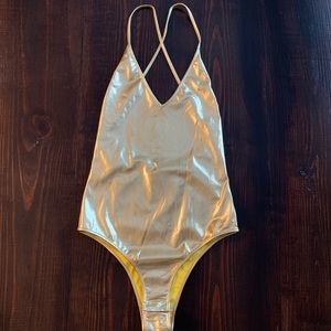 BRAND NEW Shinestar gold bodysuit